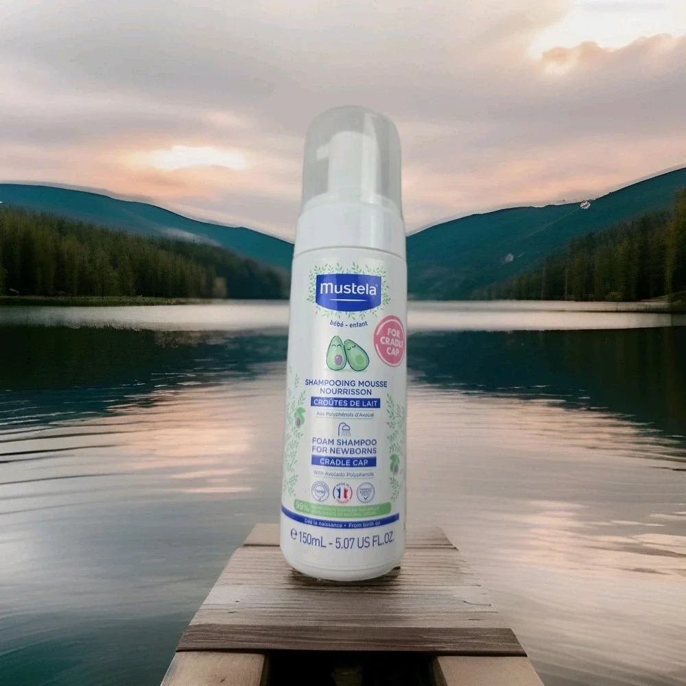 Mustela Shampooing Mousse‎ Foam Shampoo Cradle Cap & Baby Oil avocado